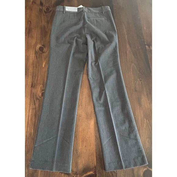 Talbots Barely Boot Cut Full Length Grey Button Up Dress Pants Womens Size 6 New - Picture 3 of 6